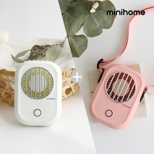 [1+1] Mini-home necklace type camping portable fan TNF-100 x 2